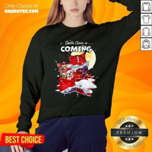Chihuahua Santa Is Coming Gift For You Crewneck Ugly Christmas Sweatshirt- Design By Handstee.com