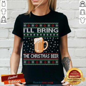 Christmas Beer Lovers Funny Gift V-neck- Design By Handstee.com
