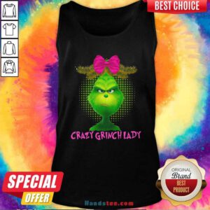 Crazy Grinch Lady Tank-Top- Design By Handstee.com