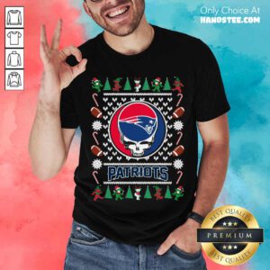 New England Patriots Grateful Dead Ugly Christmas Shirt- Design By Handstee.com