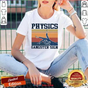 Physics Gangster Sign Vintage Retro V-neck- Design By Handstee.com