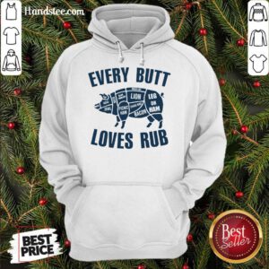 Pig Every Butt Loves Rub Hoodie- Design By Handstee.com