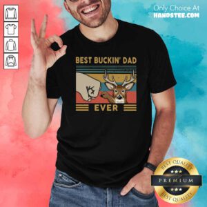 Reindeer Best Buckin’ Dad Ever Vintage Shirt- Design By Handstee.com