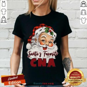 Santa’s Claus Favorite CNA Christmas 2020 V-neck- Design By Handstee.com