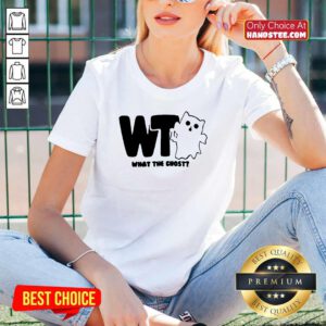What The Ghost Dark V-neck- Design By Handstee.com