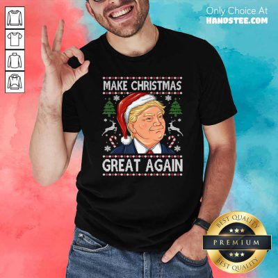Official Trump Make Christmas Great Again Christmas Shirt - Design by handstee.com