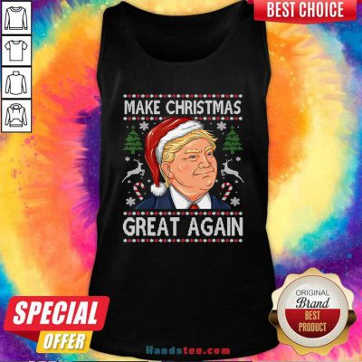 Official Trump Make Christmas Great Again Christmas Tank Top - Design by handstee.com