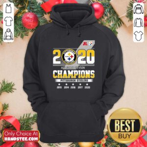 Top 2020 AFC North Division Champions Pittsburgh Steelers Hoodie - Design by handstee.com