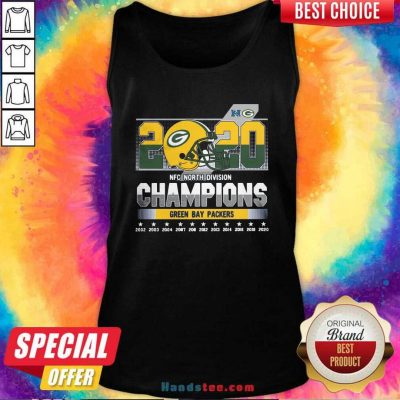 Top 2020 NFC North Division Champions Green Bay Packers Tank Top - Design by handstee.com