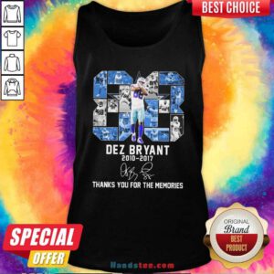 88 Dez Bryant 2010 2017 Thanks You For The Memories Signature Tank-Top- Design By Handstee.com