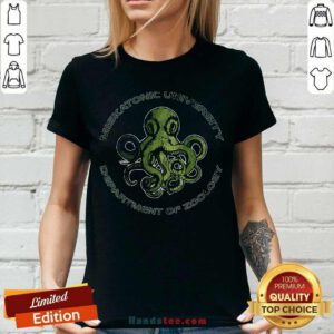 Top Cthulhu Lovecraft Miskatonic University Department Of Zoology V-neck - Design by handstee.com