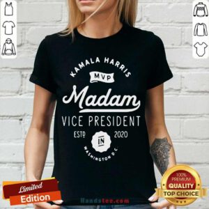 Kamala Harris MVP Madam Vice President Biden Harris 2020 In Washington V-neck- Design By Handstee.com