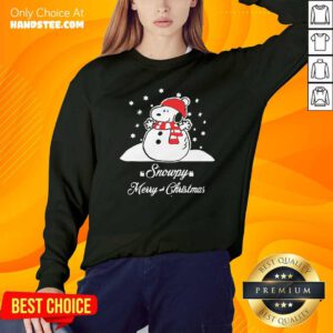 Top Snowpy Merry Christmas Sweater Christmas Snoopy Peanuts Sweatshirt- Design by handstee.com
