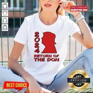 Trump 2024 Return Of The Don V-neck- Design By Handstee.com