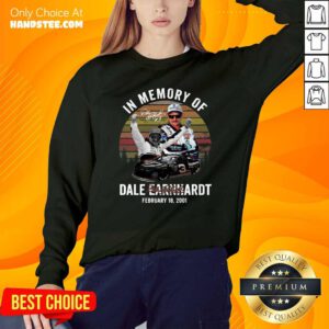 Vintage Retro In Memory Of Dale Earnhardt February 18 2001 Signature Sweatshirt - Design by handstee.com