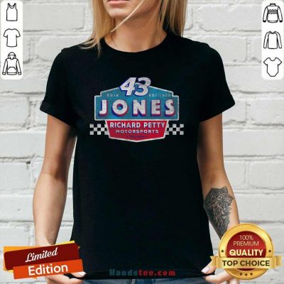 Amused 43 Erik Jones Richard Super Ladies Tee - Design By Handstee.com