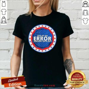 Amused End Error January 2021 V-neck - Design by Handstee.com