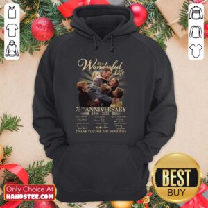 Amused Its A Wonderful Life 75th Hoodie - Design by Handstee.com