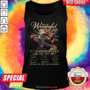 Amused Its A Wonderful Life 75th Tank Top - Design by Handstee.com