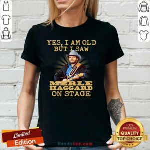 Amused Yes Merle Haggard 56 On Stage V-neck - Design by Handstee.com