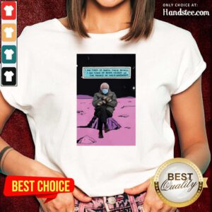 Angry Bernie Sanders Mittens Sitting Of Earth 2 Ladies Tee