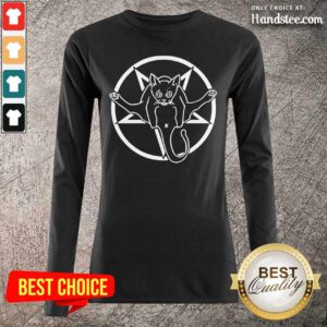 Angry Grimytee Hail Catan Cat Satan Devil 4 Sign By Finja Long-Sleeved - Design by Handstee.com