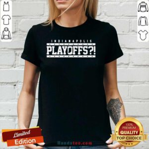 Angry Indianapolis Colts 39 Playoffs V-neck - Design by Handstee.com