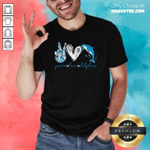 Angry Peace Love And Dolphins 2021 Shirt