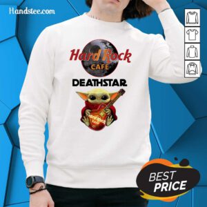 Appalled Baby Yoda Hug Hard Rock Cafe Deathstar 2021 Sweater