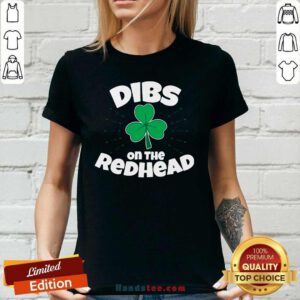 Appalled Dibs On The Redhead 5 Ladies Tee