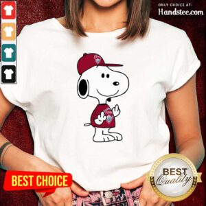Ashamed Snoopy Colorado Rapids MLS Double 3 Ladies Tee