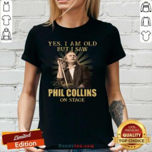 Aweome 2 Saw Phil Collins On Stage V-neck - Design by Handstee.com