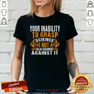 Awesome 4 Grasp Science Not A Valid V-neck - Design by Handstee.com