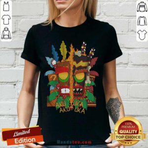 Awesome 55 Aku Lika V-neck - Design by Handstee.com