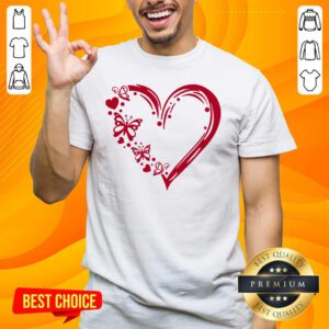 Awesome Butterfly 100 Hearts Shirt - Design by Handstee.com