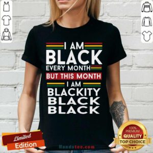 Awesome I Am 0 Black Every Month V-neck - Design by Handstee.com