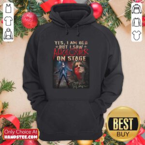 Awesome Saw Alice Cooper On 22 Stage Hoodie - Design by Handstee.com