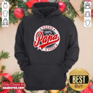 Awesome Super Papa 100 Percent Pure Stars Seal Hoodie - Design by handstee.com