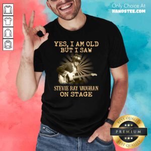 Happy Yes Stevie Ray Vaughan On Stage 2 Shirt - Design by Handstee.com