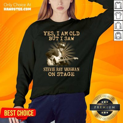 Happy Yes Stevie Ray Vaughan On Stage 2 SweatShirt - Design by Handstee.com