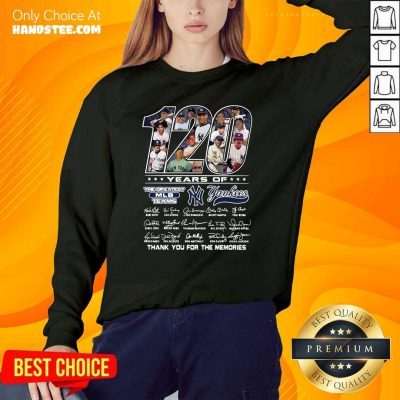 Bored 120 Years Of The Greatest 6 MLB Teams New York Yankees Sweater - Design by Handstee.com