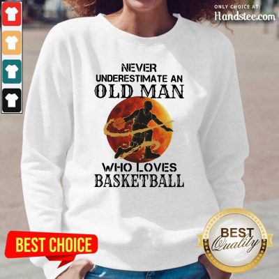 Confident An Old Man Who Loves Basketball 5 Long-Sleeved