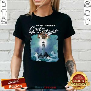 Confident At My Darkest 7 God Is My Light Ladies Tee - Design by Handstee.com