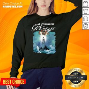 Confident At My Darkest 7 God Is My Light Sweater - Design by Handstee.com