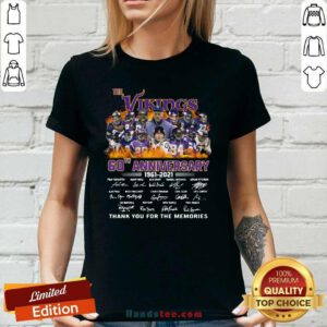 Confused The Vikings 60th Anniversary 1961 2021 Ladies Tee
