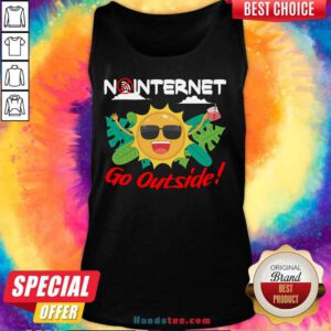 Cool No Internet Go Outside 7 Tank Top - Design by Handstee.com
