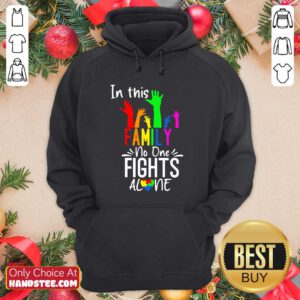 Cool No One Fights Alone LGBT 22 Hoodie - Design by Handstee.com