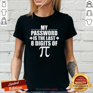 Cool Password 3 Last Digits Of Pi V-neck - Design by Handstee.com