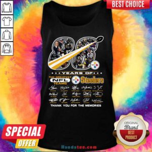 Cute 88 Years NFL Pittsburgh Steelers 12 Tank Top - Design by Handstee.com