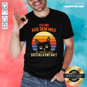 Cute Cat Unnötiger 36 Sozialkontakt Shirt - Design by Handstee.com